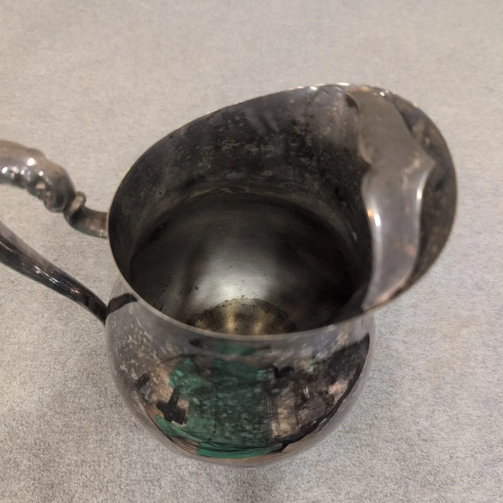 F.B.‎ Rogers Silver Co 3707 Silver Plated Footed Water Pitcher with Ice Guard